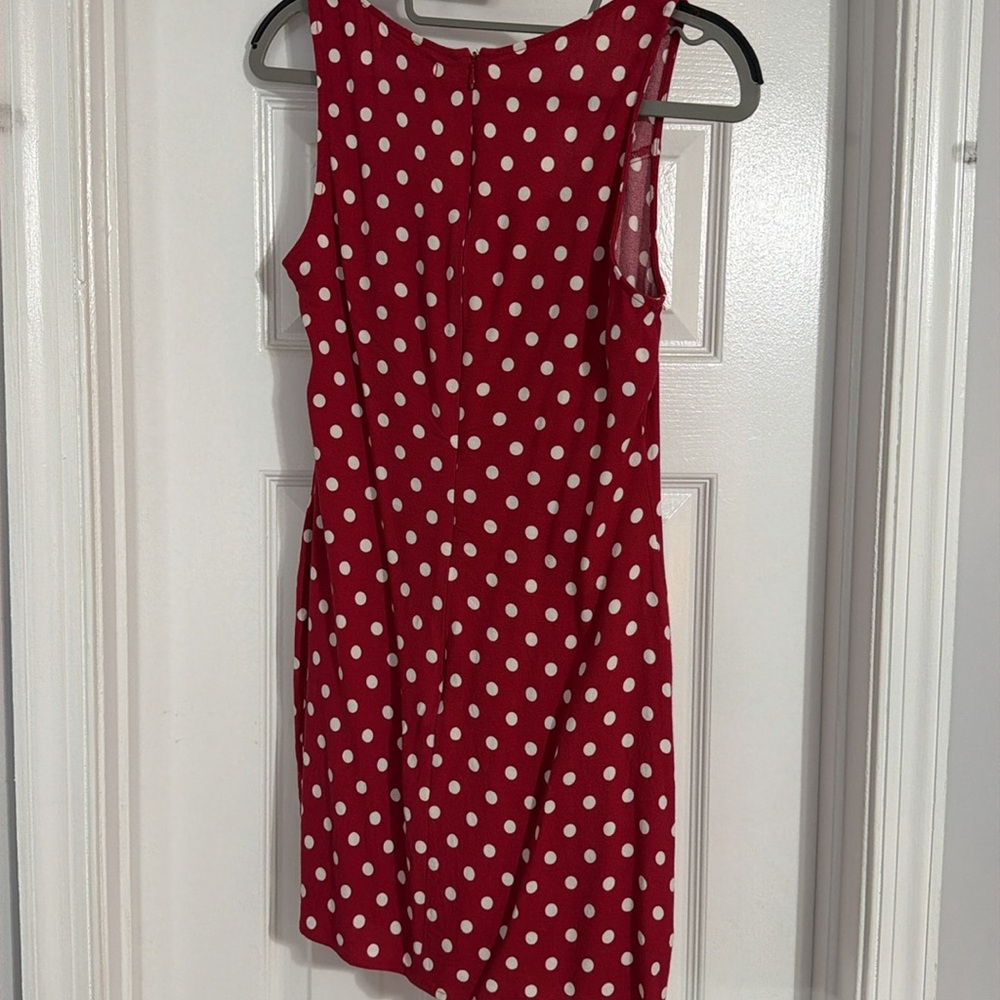 Reformation Red Polka Dot Mini Dress - Picture 5 of 7